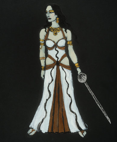 set and costume design for Anthony & Cleopatra by Anastasia Rurikov Simes