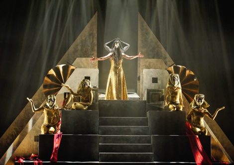 set and costume design for Anthony & Cleopatra Production by Anastasia Rurikov Simes